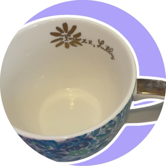 Lilly Pulitzer 12 Ounce Blue Ceramic Coffee Mug or Tea Cup - Picture 5 of 13
